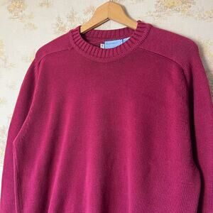 Vtg 80s Faded Fieldmaster Saddle Shoulder Sweater | Cotton Knit | USA Made | L